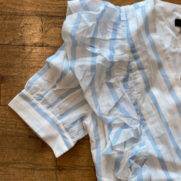 J. Crew SIZE XXS BLUE & WHITE - Picture 3 of 3